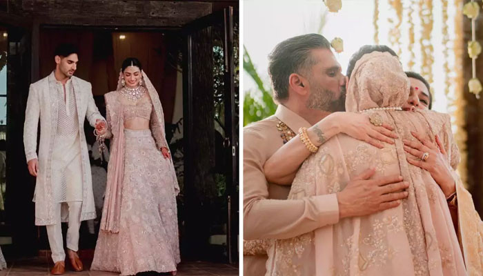 Athiya Shetty's brother shared new pictures from his sister's wedding