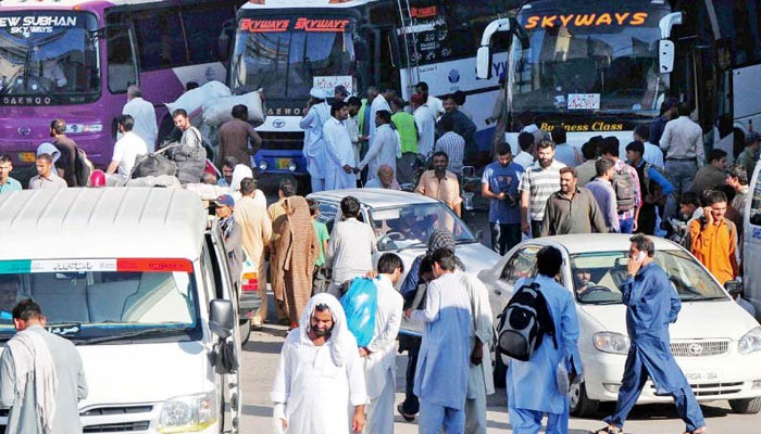 The All Pakistan Public Transport Owners Federation has increased the fares by 10 percent File photo