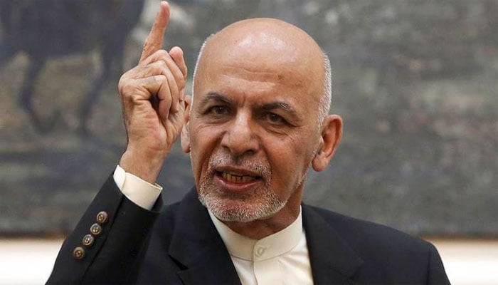 Former Afghan President Ashraf Ghani condemned the Peshawar blast Ashraf Ghani—File photo