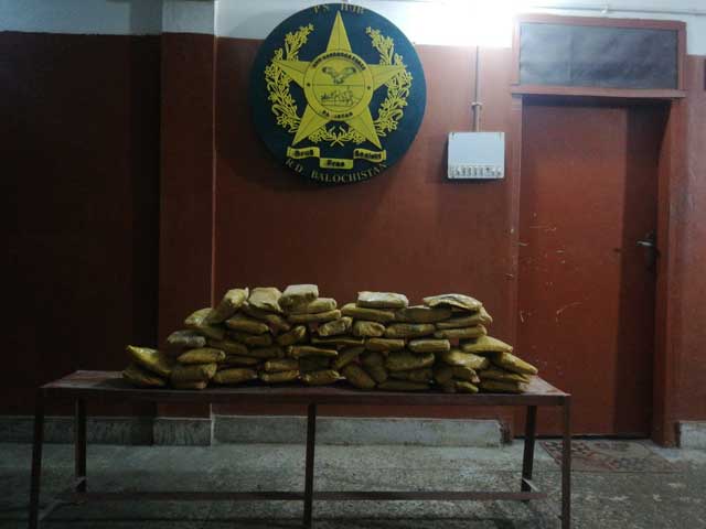 Attempt to smuggle 100 kg hashish from Gwadar to abroad failed