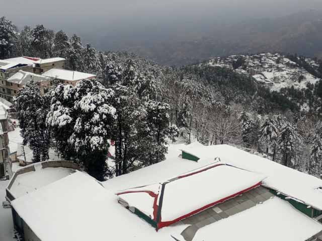 It has been snowing in Murree for the past 12 hours