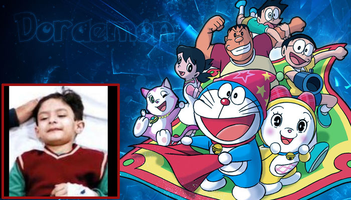 A Doraemon cartoon saved the life of a 6-year-old boy who suffered a high-rise building accident