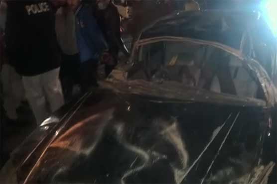 A car overturned near Bilal Chowrangi, one person died