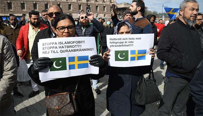 Condemnation of the Swedish government for the desecration of the Holy Quran