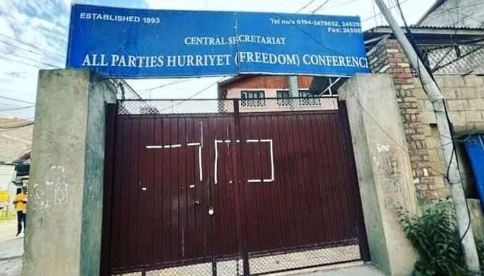 India has sealed the All Party Hurriyat Conference office in Srinagar