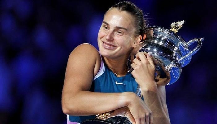 Irina Sabalenka of Belarus won the women's singles title