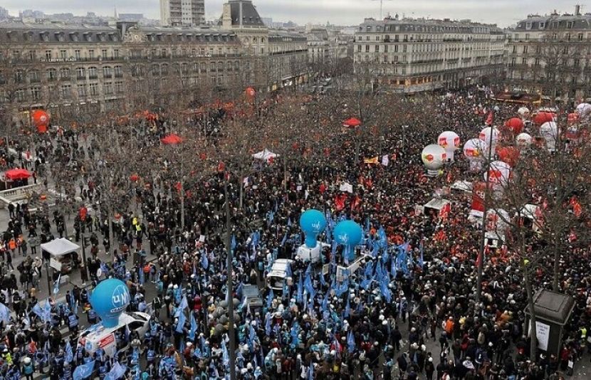 Nationwide protests in France against pension reform