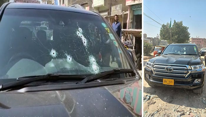 Firing on vehicle in Pak Colony, businessman and driver injured Screen grab