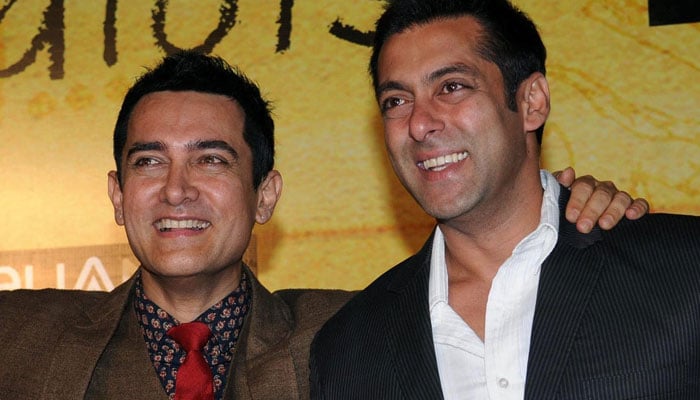 Aamir Khan and Salman Khan are likely to collaborate for a big budget film File photo