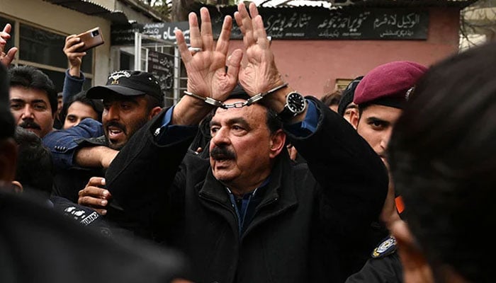 Sheikh Rasheed's approach to the High Court to stop his transfer to Karachi File photo