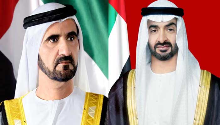 The President and Prime Minister of the UAE expressed their grief over the death of former President Pervez Musharraf
