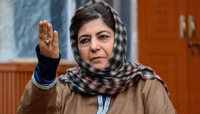 Former Chief Minister of Occupied Kashmir Mehbooba Mufti arrested File photo