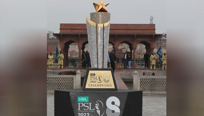 The trophy of Pakistan Super League was unveiled