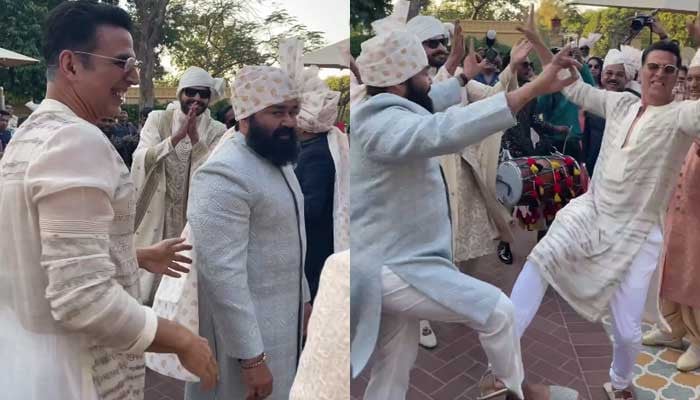 Akshay Kumar's epic bhangra with Malayalam superstar Mohanlal