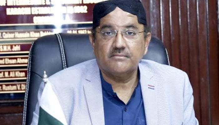 Prof. Sharaf Ali Shah appointed head of inter board committee of chairman Prof. Sharaf Ali Shah appointed head of inter board committee of chairman