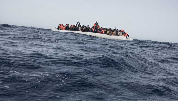 73 migrants died when a boat from Libya to Europe capsized Migrant boat, file photo