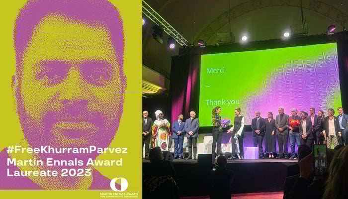 Khurram Parvez was given 'Martin Annals' award Khurram Parvez was given 'Martin Annals' award