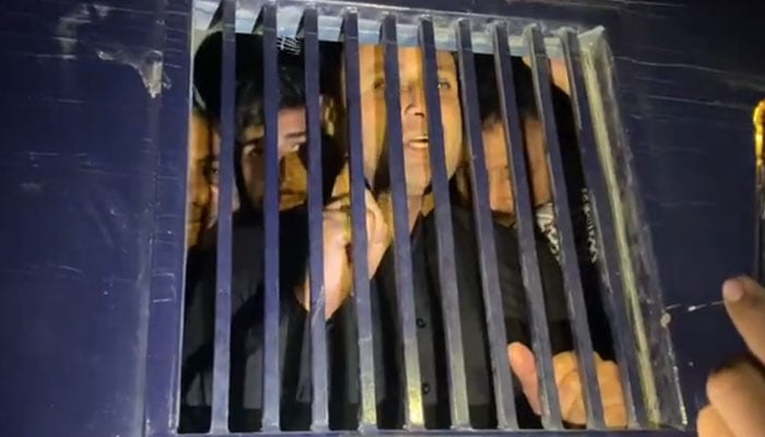 6 PTI leaders transferred from Adiala Jail to Shahpur Jail Screen grab