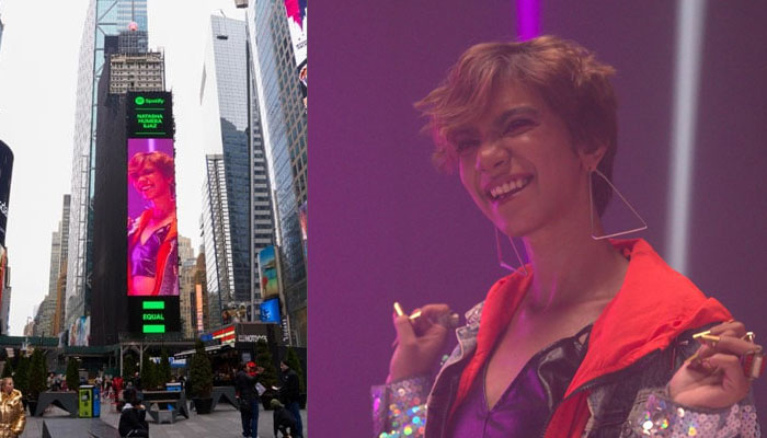Pakistani singer Natasha Humira Ejaz made a splash at New York Times Square Thanks to Instagram