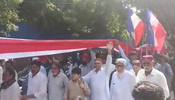 Sindh Progressive Party announces protest against digital census Qadir Magsi participates in the STP rally, file photo