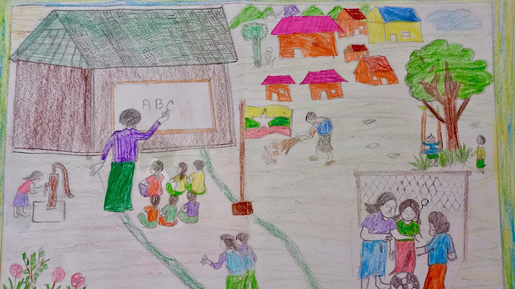 Writing from a refugee camp in Bangladesh, 11-year-old Zawad dreams of being an English teacher. Writing from a refugee camp in Bangladesh, 11-year-old Zawad dreams of being an English teacher.