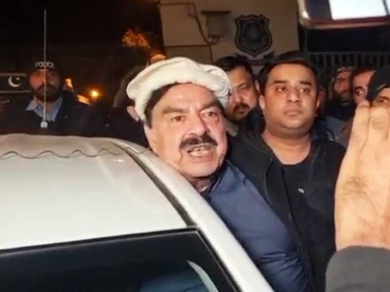 Sheikh Rasheed's important statement to the media after his arrest