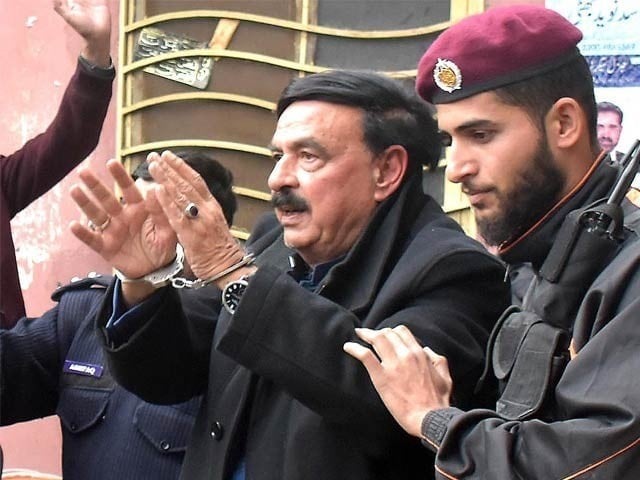A case has also been registered against Sheikh Rasheed in Karachi A special police team has been formed to arrest Sheikh Rasheed, Sources: Photo: File