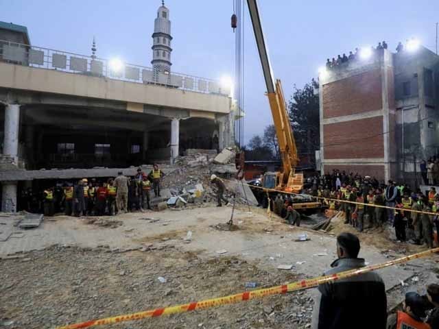 TNT explosives were used in the Peshawar blast Photo: AFP