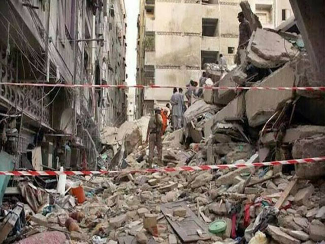 A building collapsed in Quetta, one dead and five injured