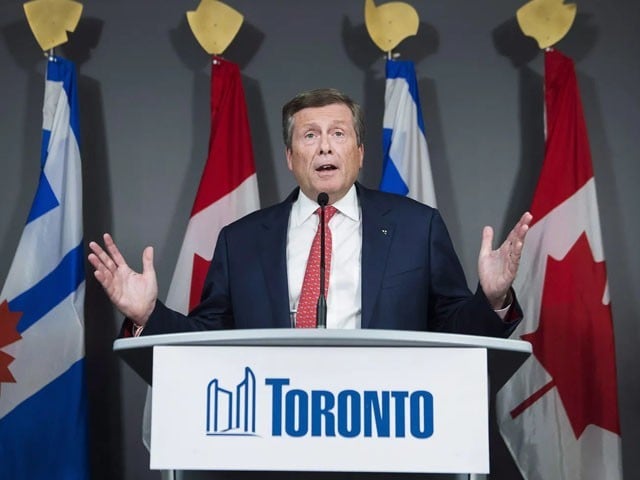 Toronto mayor resigns over sex with female adviser Toronto mayor bonds with female counselor during pandemic Photo: File