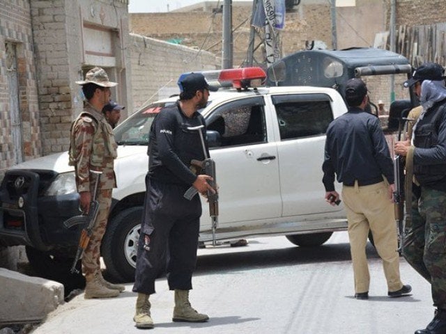 Balochistan;  A police officer was killed in firing after stopping a suspicious vehicle