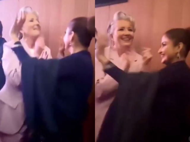 The video of Sajal Ali flirting with British actress Emma Thompson has gone viral