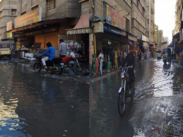 Citizens are facing problems due to the accumulation of sewage water on the roads (Photo: Express).
