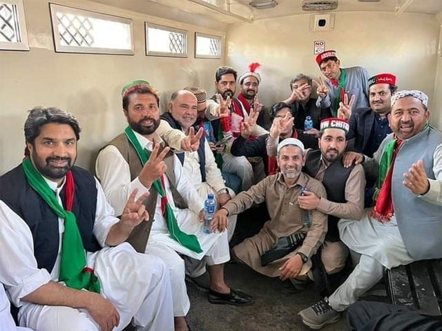 Khyber Pakhtunkhwa; No arrests made in PTI's Jail Bharu movement, report Strict security arrangements were made in the red zone on the occasion of Jail Bharu Movement, Report: Photo: File