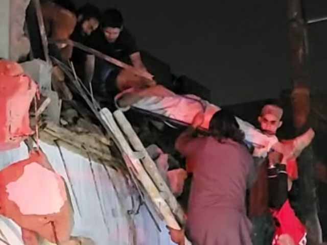 One person died after the roof of a house collapsed in Karachi