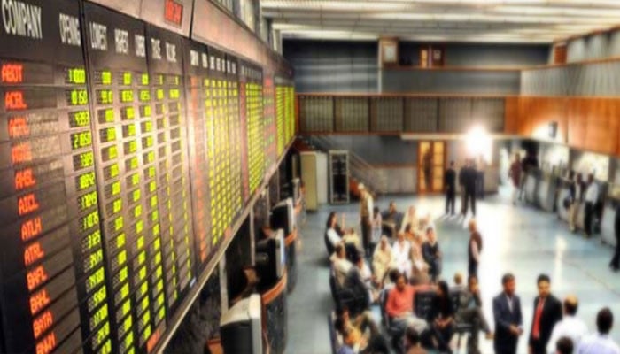 A sharp fall in the PSX, the index fell by 444 points