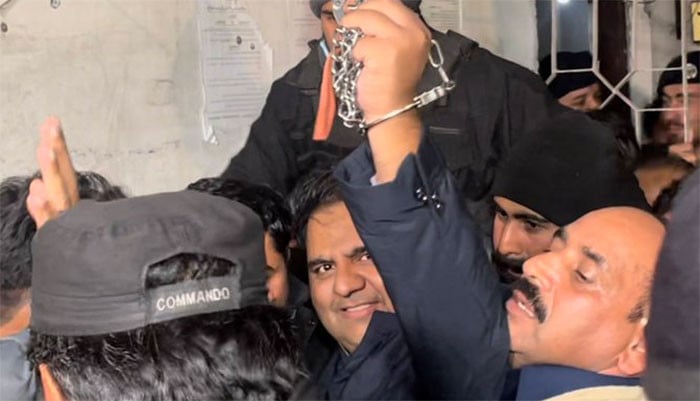 As soon as Fawad Chaudhry was released, he again targeted the Election Commission