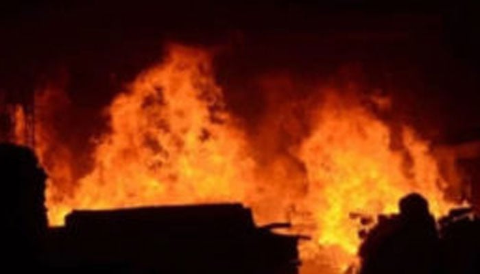 Azad Kashmir, District Hattian Bala Mohalla Fire, 9 houses burnt