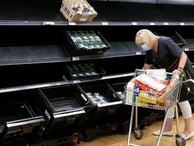 Food shortages in the UK will continue until May