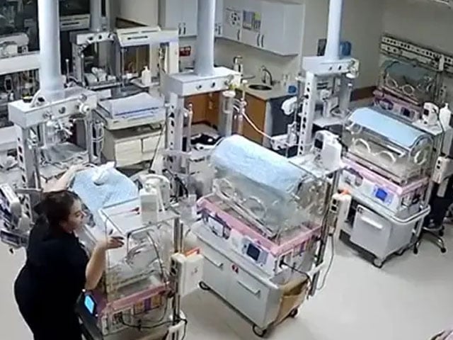 How did the nurses in the hospital save the children during the earthquake?  The video went viral