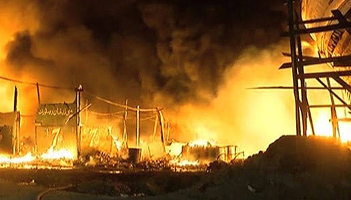 Karachi, the fire in the Fishery launches was extinguished