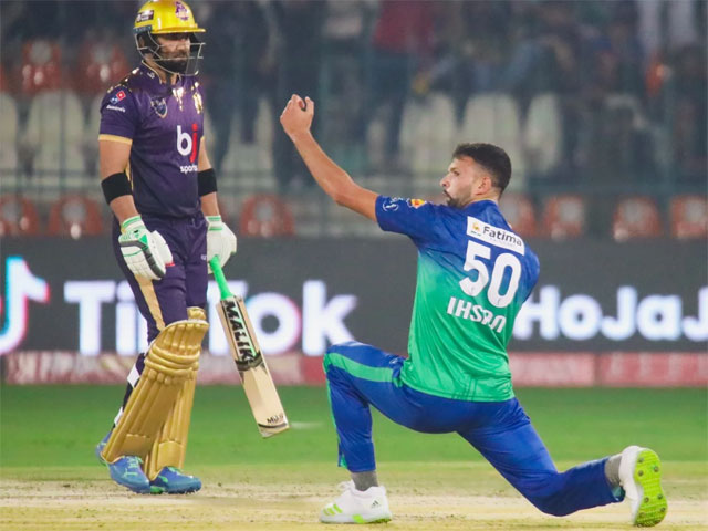 Multan Sultans' Ehsanullah's devastating bowling against Quetta Gladiators