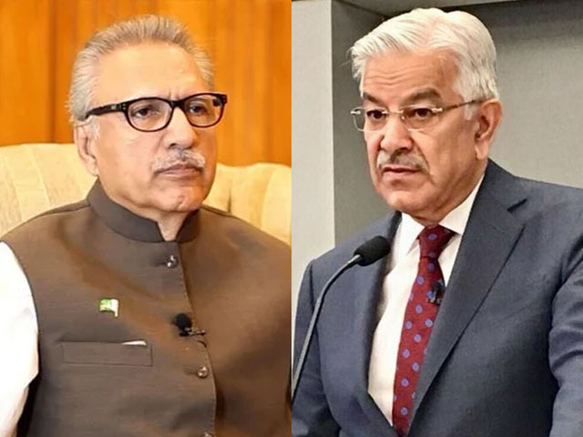 On the matter of election, Arif Alvi stayed within the constitutional hours, Khawaja Asif