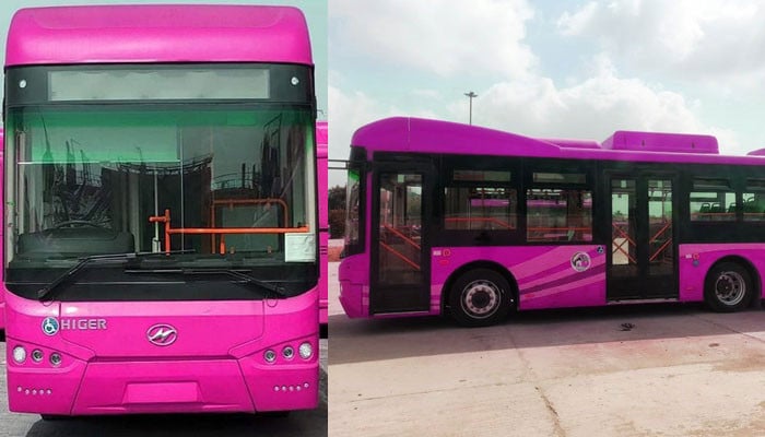 Pink People's Bus Service was also inaugurated in Hyderabad