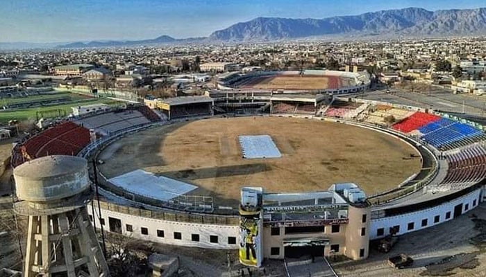 Players and officials started arriving at the Bugti Stadium in Quetta