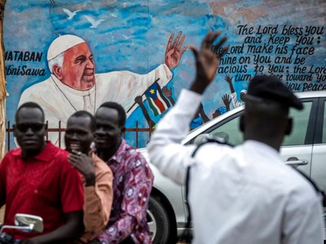 Pope Francis visits Sudan;  21 people were killed in the firing of the armed group