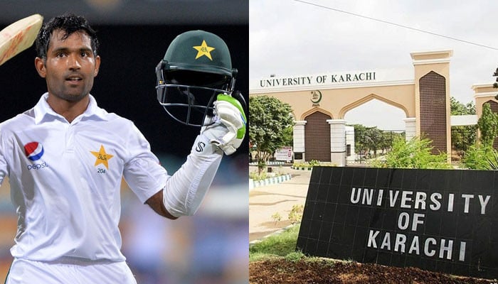 Test cricketer Asad Shafiq also got admission in University of Karachi