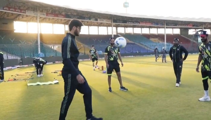 The 'Shaheen' of cricket started playing football