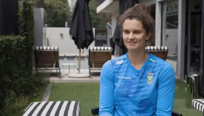 The South African female cricketer was nervous during the press conference