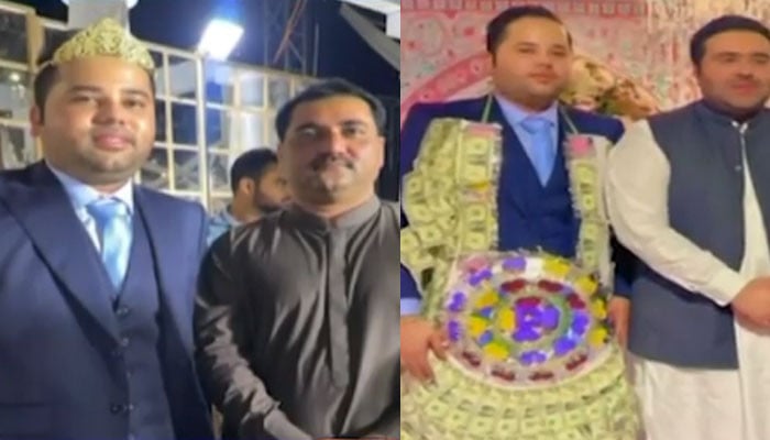 The provincial minister presented the private secretary with a necklace of dollars and a gold crown